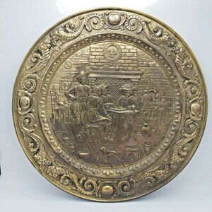 Peerage Embossed Brass Plate Made in England Chess At The Pub England 25 inch